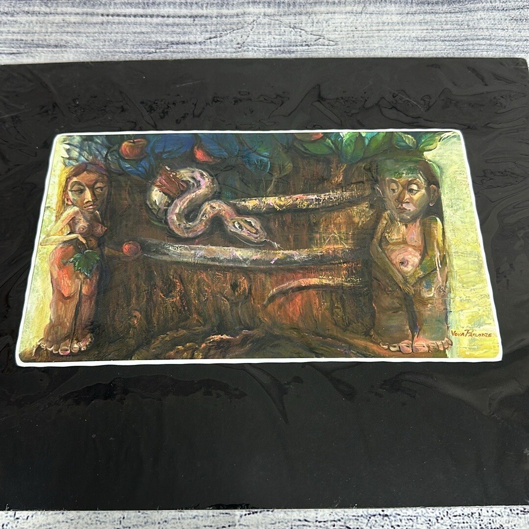 Vova Pailodze Surrealism Adam & Eve Theme Original Art PRINT