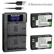 Kastar Battery Pack for Genuine Canon LP-E6N EOS 5D 6D 7D 60D 70D 80D XC10 XC15