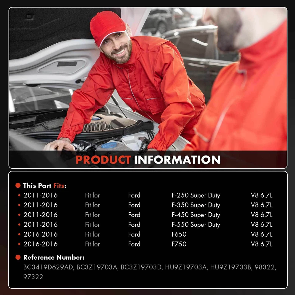 Компрессор кондиционера со сцеплением для Ford F-250 F-350 F-450 F-550 Super Duty 6,7 л дизель - Изображение 2 из 4