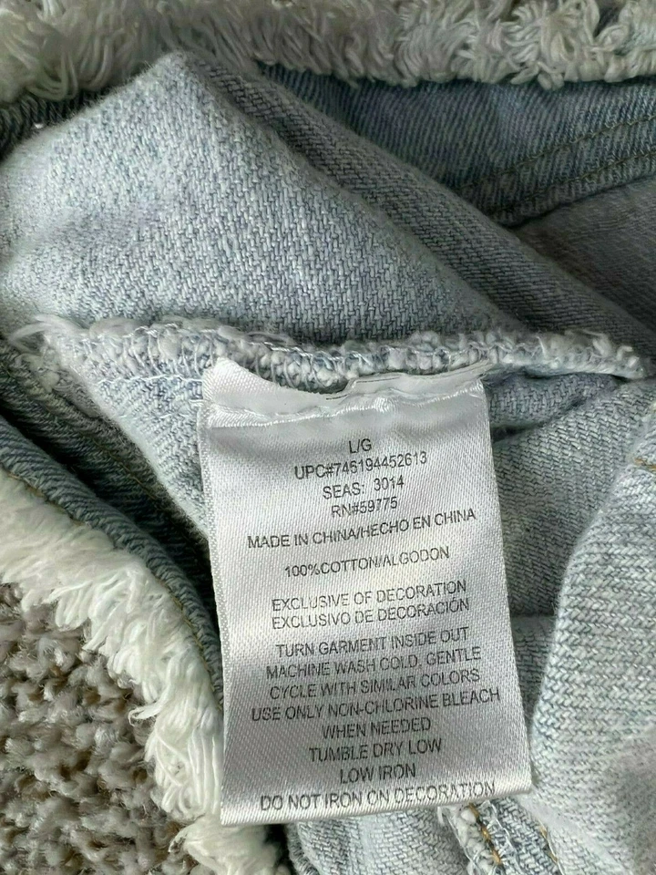 Dream Out Loud Selena Gomez Juniors Size L Denim Vest Sleeveless Jean Jacket  - Image 4 of 4