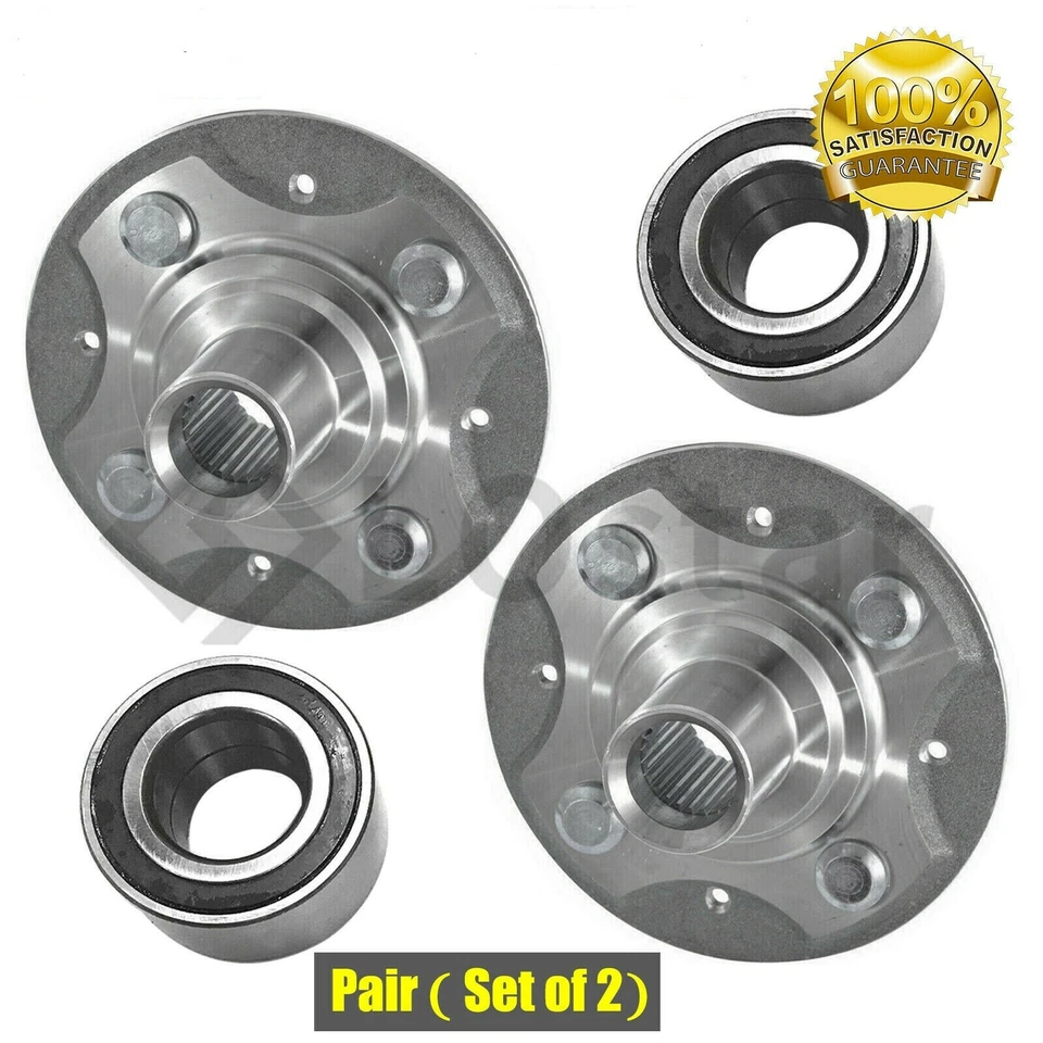 PAIR(2) Front Wheel Hub & Bearing Assembly Fits 2007 - 2008 Honda Fit Foto 2 de 3