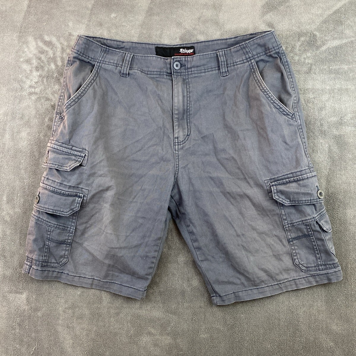 Vintage Plugg Shorts Mens 36 Gray Cargo 11