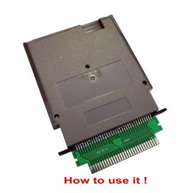 Adapter Converter Connector 72 to 60 Pin Play NES Game Famicom Console NTSC PAL