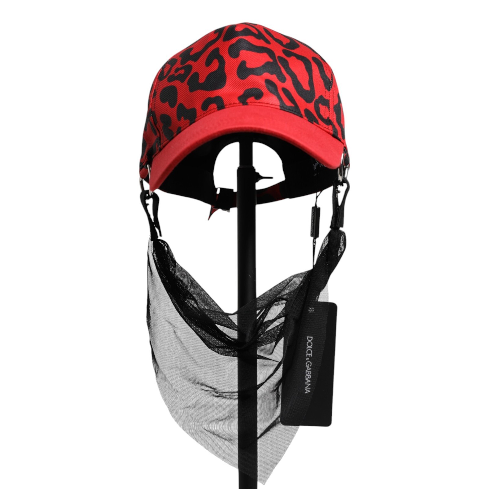 Бейсболка DOLCE - GABBANA из красного хлопка с 6 вставками женская бейсболка Capello 57 S цена 600 долларов США 60890₽