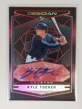 2019 Obsidian Autograph Red Etch Kyle Tucker RC, S/N: 4/4