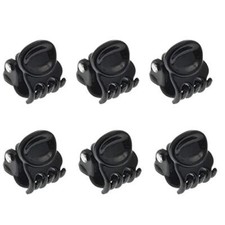 Paris AD116/6 French Hair Clips for Women, Set of 6 Extra Small Girls Black