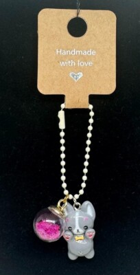Cute Pet Dog Cat Purse Charm Keychain Keyring Zipper Pull Kitten Black Friday