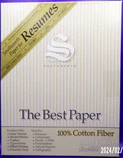 Southworth Paper for Resumes, 24 lbs., Ivory, 91 Sheets In Original Box R141CF