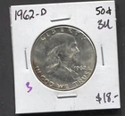 1962-Franklin Half Dollar- BU