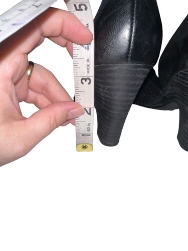 Franco Sarto Artist Collection Selina D’Orsay Block Heels Sz 10 Black Leather - Picture 5 of 10
