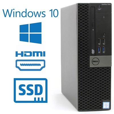 Dell i5 PC Computer Desktop OptiPlex SFF Core i5 16GB Ram 256GB