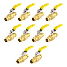 1/2" Press X Press Pro Brass Ball Valve with EPDM 1/4" Turn Full Port Shut Of...