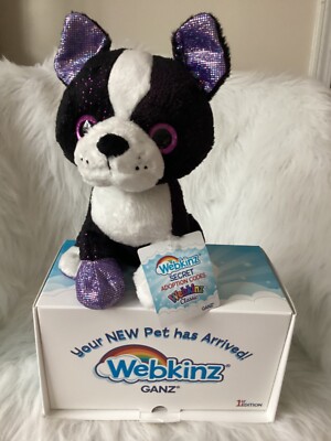 WEBKINZ NEXT FRENCH BULLDOG WK00013 - NEW W/ SEALED CODE AND BOX