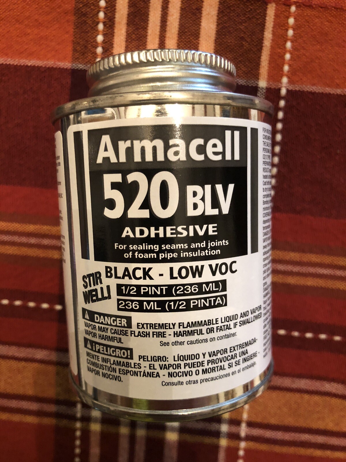 Qty = 6 Pints (12 Cans x 1/2 Pint) Armacell 520 BLV Pipe Insulation