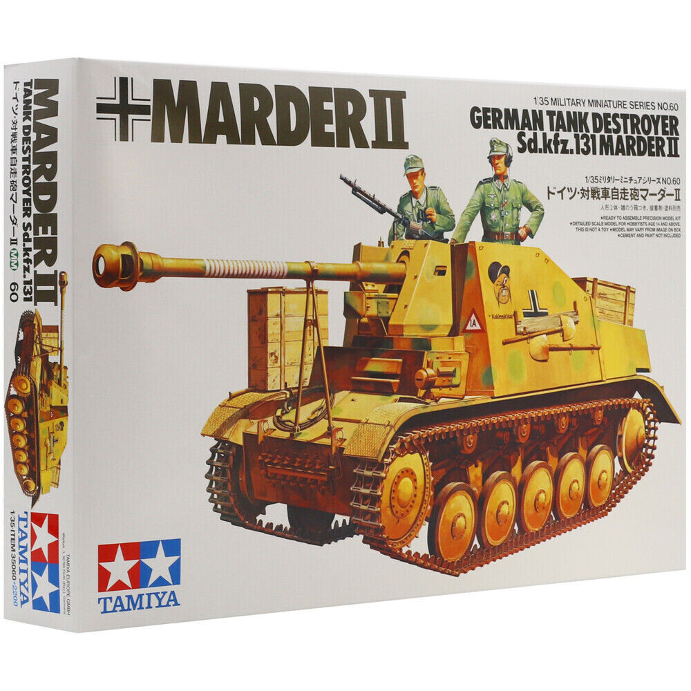 TAMIYA 1:35 KIT CARRO ARMATO GERMAN TANK DESTROYER MARDER II  35060