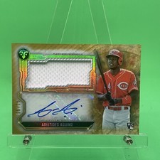 Aristedes Aquino 2020 Topps Triple Threads Auto Jersey Relic 6/25 RC Reds