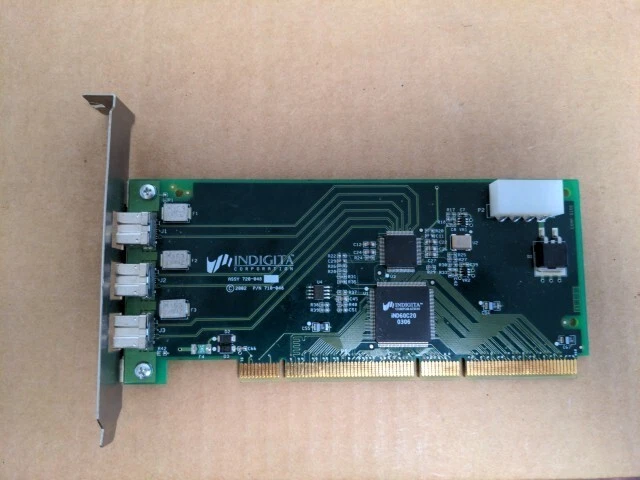 Indigita IEEE 1394 Universal 32 64 Bit 3.3v 5v Firewire PCI P/N 710-048 iDT882 - Image 2 of 3