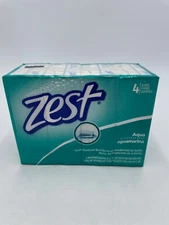 4 Pack Zest Aqua Bar Soap Family Deodorant Bars Refreshing Scent Made in USA