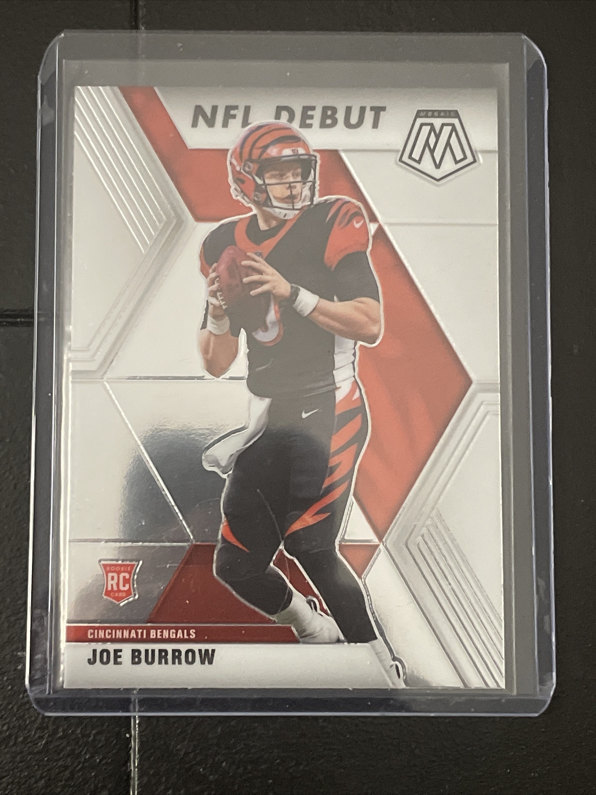 2020 Mosaic Football JOE BURROW NFL Debut Rookie RC Card #261 Bengals Mosiac