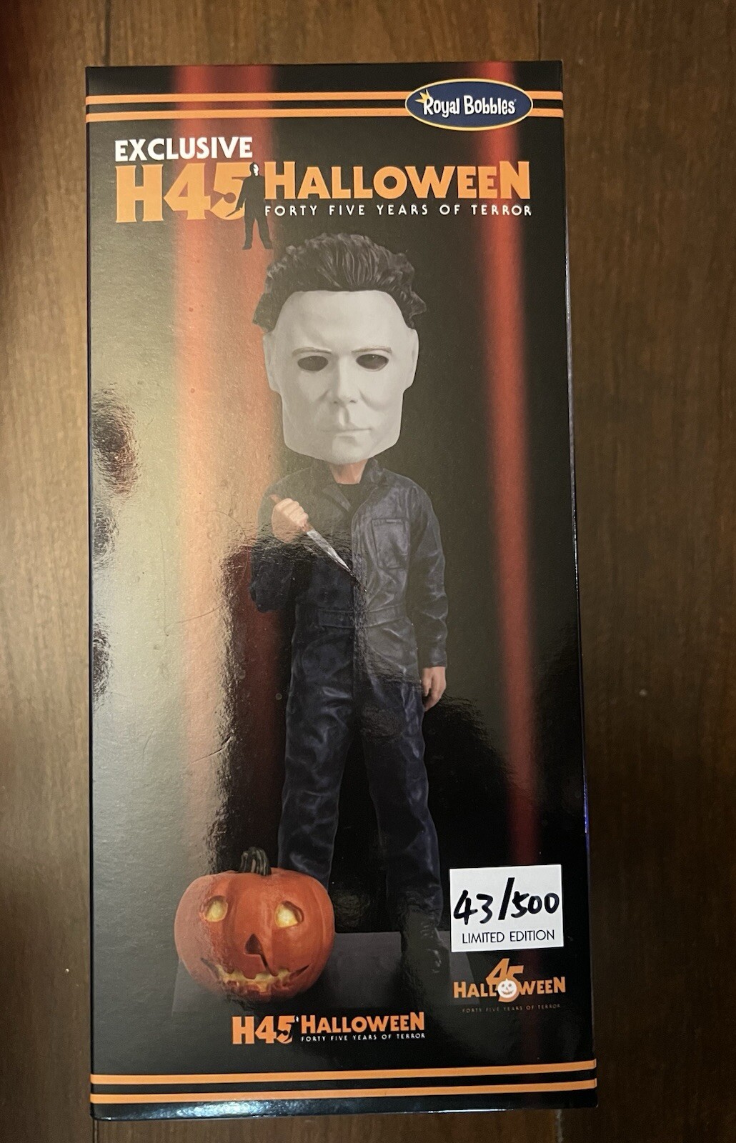 RARE Royal Bobbles Halloween Michael Myers H45 Exclusive Limited Edition 43/500