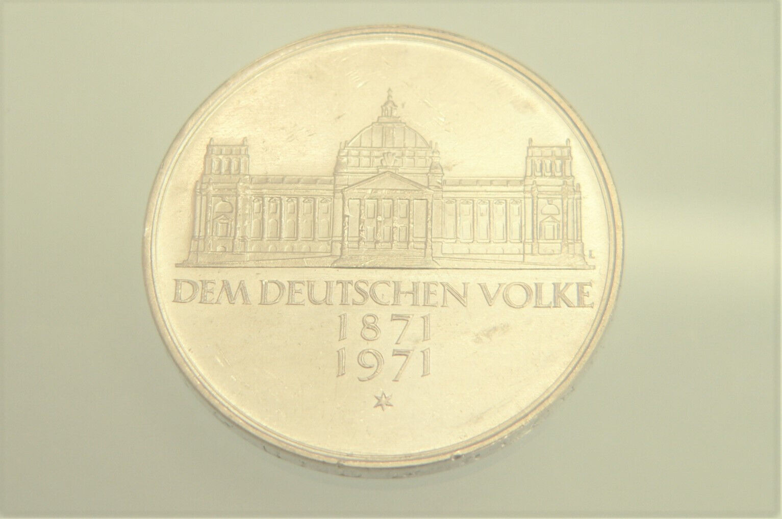 5 DM Deutsche Mark 1871-1971 G Silber Münze ✨Dem deutschen Volke✨ Bundesrepublik