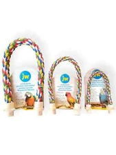 JW Pet Comfy Perch For Birds Flexible Multi-Color Rope Parrots For All Sizes