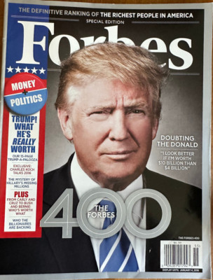 FORBES The Forbes 400 Donald Trump October 2015
