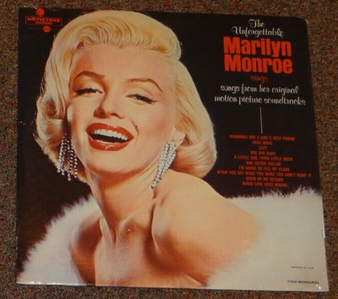 The Unforgettable Marilyn Monroe LP Album 1967 Movietone The Unforgettable Marilyn Monroe LP Album 1967 Movietone