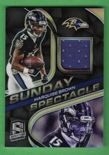 MARQUISE BROWN 2020 PANINI SPECTRA SILVER ROOKIE RC JUMBO JERSEY #'D /99 NFL