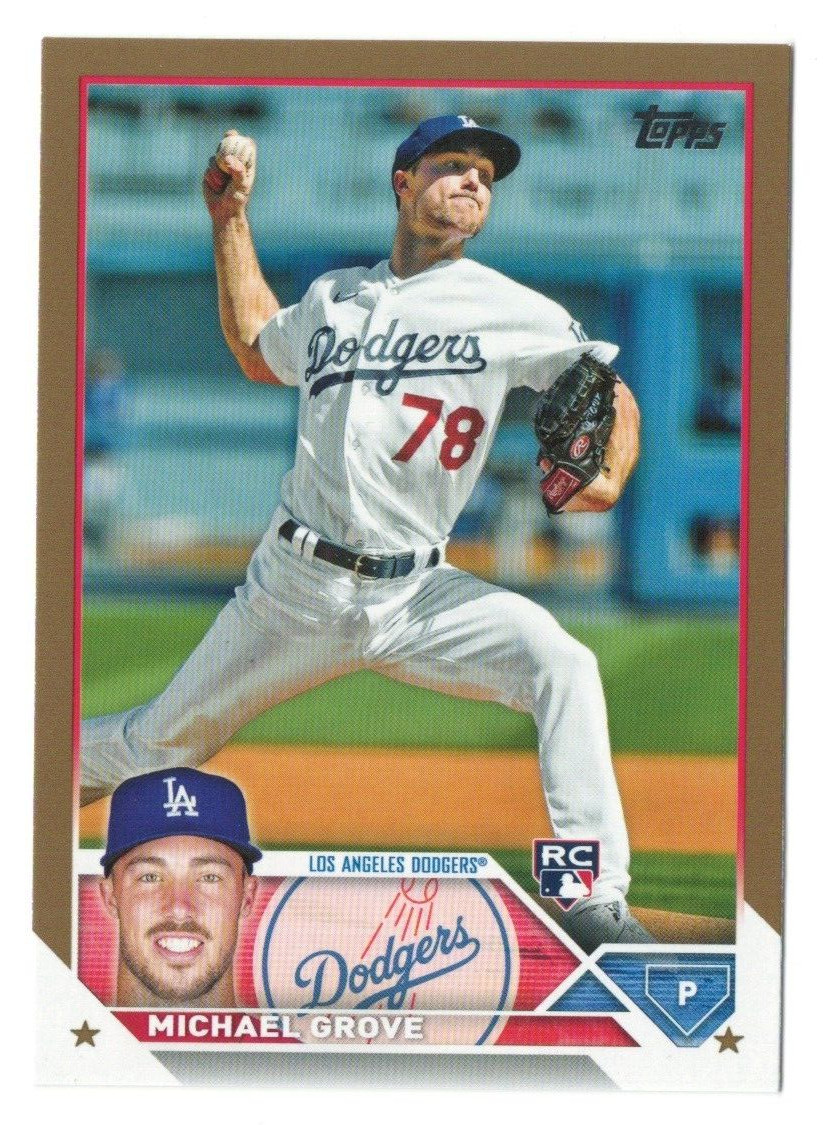 Michael Grove 2023 Topps Gold /2023 #15 Numbered Rookie Card