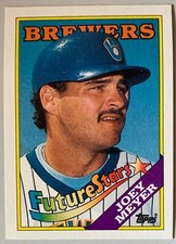 JOEY MEYER, 1988 TOPPS CARD, BREWERS FUTURE STARS ROOKIE CARD, WOW !. rookie card picture