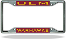 Louisiana Monroe ULM WARHAWKS License Plate Frame