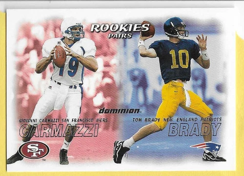 2000 Skybox Dominion Tom Brady Patriots RC