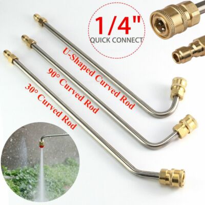 35cm High Pressure Elbow Washer Gutter Cleaner Lance/Wand 1/4'' Quick Connect