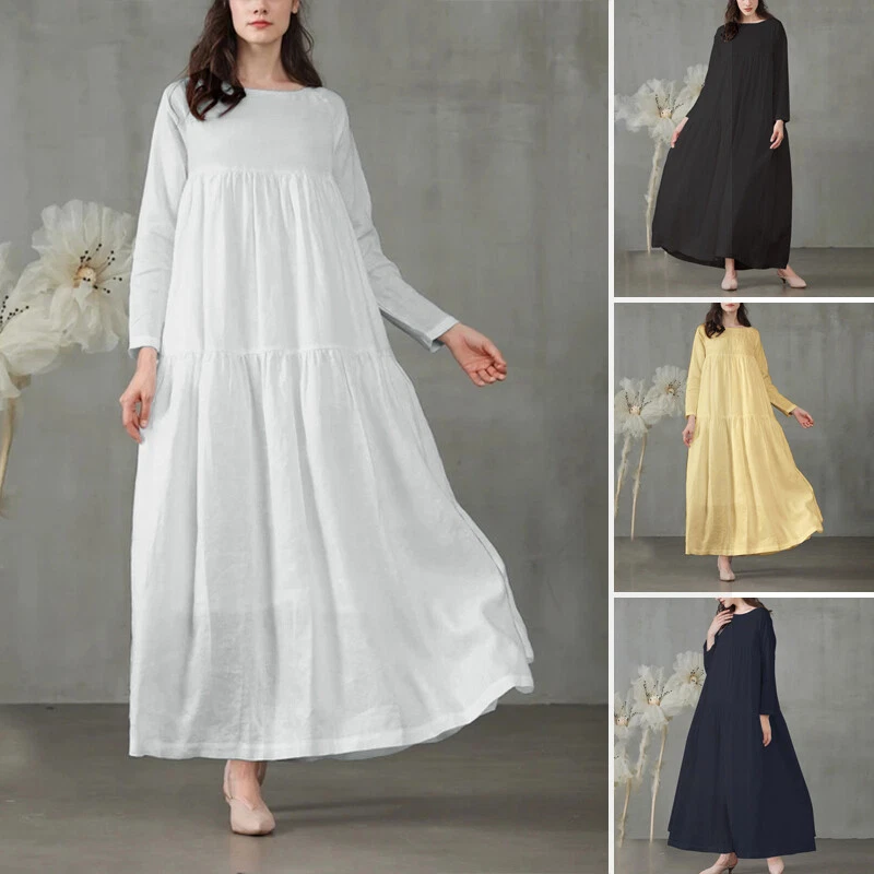 Long sleeve maxi a line cheap dress