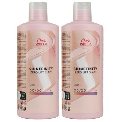 Wella Shinefinity Crystal Glaze 00/00 Zero 2 x 500 ml Haarfarbe Set
