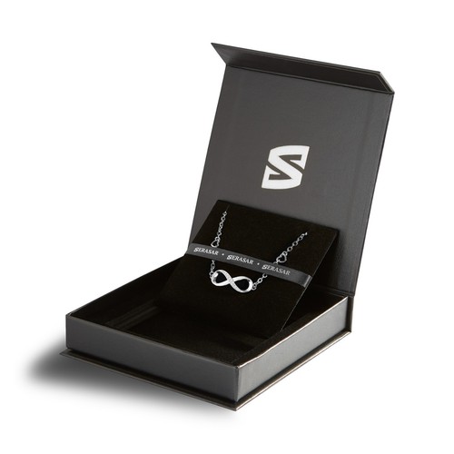 SERASAR, 18k vergoldetes 925er Sterlingsilber "Infinity" Armband für Damen - Picture 9 of 25