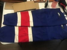 NHL HOCKEY OFFICIAL GAME USED LEG SLEEVES FOR UNIFORM LARGE