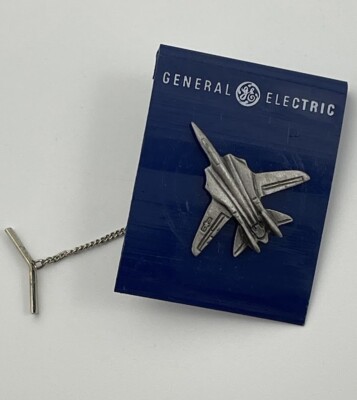 Vintage Myers Suzio Fighter Jet Tie Pin Pewter Military USAF Aviation Defense
