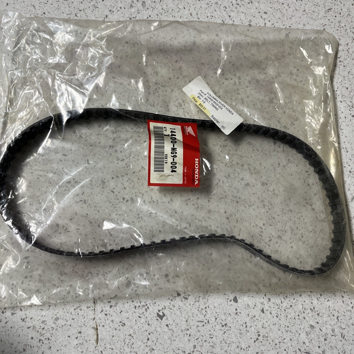 Genuine Honda Timing Belt For 1984-1987 GL1200 Goldwing Motorcycles - New OEM Part