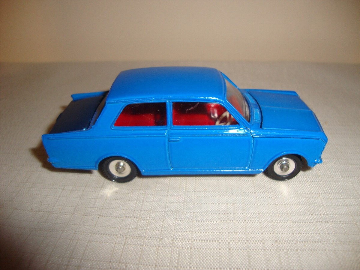 Ancienne Dinky Toys Vauxhall Viva 136 – Miniature De Collection Gris Pale, Boîte D'origine