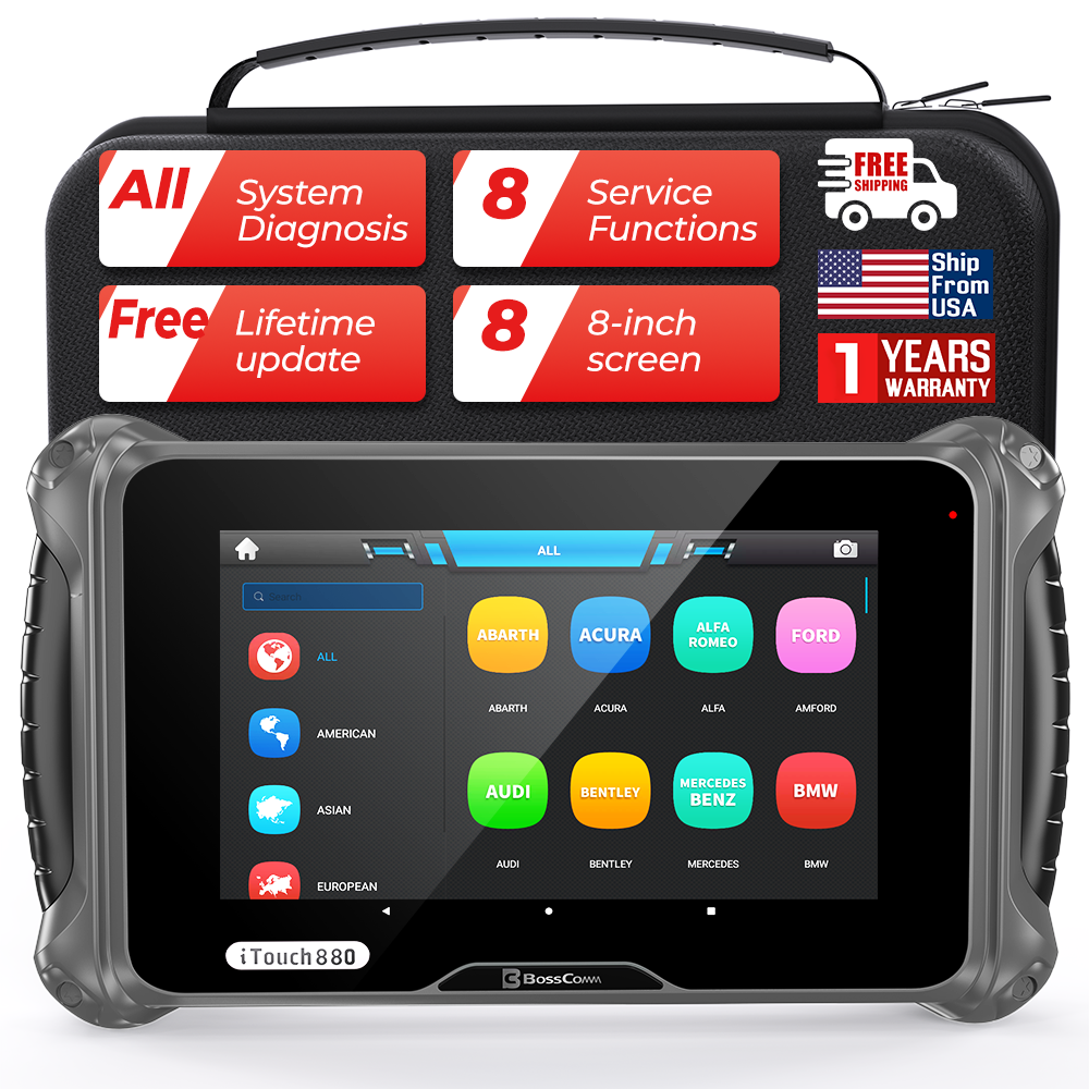 Auto OBDII Scanner Diagnostic Tool ABS Bleeding Oil EPB Transmission Adaptation-image