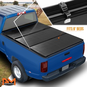 Abs Hard Tri Fold Tonneau Cover For 02 18 Dodge Ram Truck Pickup 8ft Long Bed Ebay
