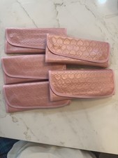 Set Of 5 Makeup Brush Sets - 12 Piece - Pink Heart Design Cases - Brand New