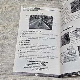 Daytona USA Manual Only Sega Saturn Original English Sega Sports