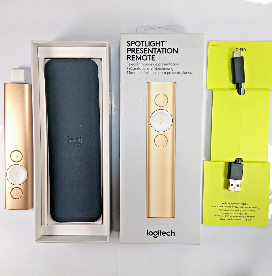 Logitech Spotlight Presentation Remote - Gold (910-004864) - image 2 of 4