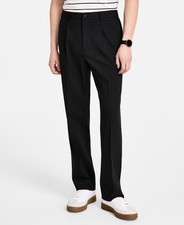 Tommy Hilfiger Relaxed-Fit Dress Pants Men's 34X30 Charcoal Zip/Button Closure