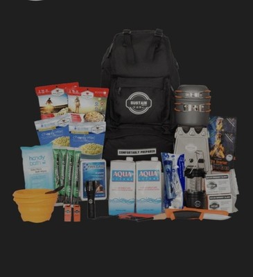 Sustain Supply Travel Survival Backpack Comfort Kit Of 2 Person