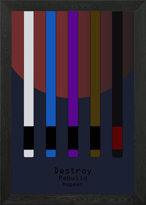 Fortschritt Gerahmtes Wandbild Poster Leinwanddruck Bild