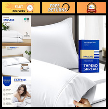 Luxury 1000 Thread Count Egyptian Cotton King Size Pillowcases Set of 2 - Soft C